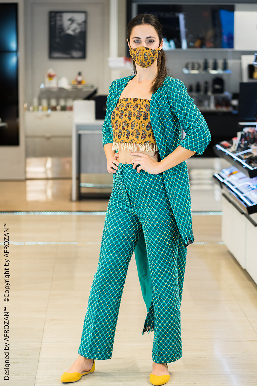 AFROZAN Evening Suit - Kashané S1YAZD - AFROZAN FASHION HOUSE