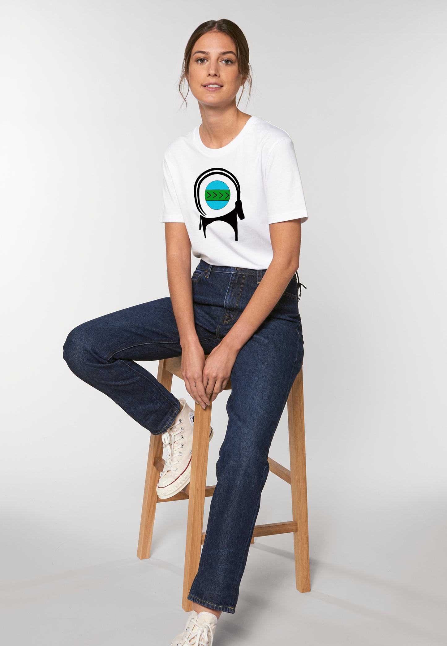 CAPRA-Tee Unisex T-shirt , Printed T-shirt in White Cotton Jersey - AFROZAN FASHION HOUSE