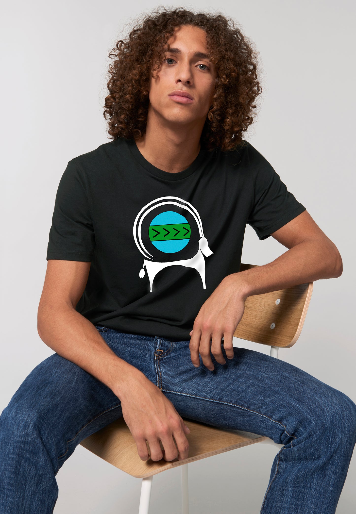CAPRA-Tee Unisex T-shirt , Printed T-shirt in White Cotton Jersey - AFROZAN FASHION HOUSE