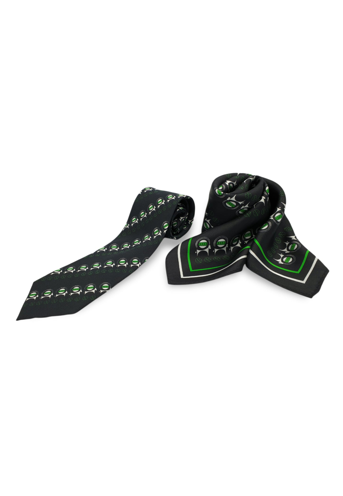 CAPRA Exclusive - Set of Silk Necktie & Handkerchief - AFROZAN FASHION HOUSE