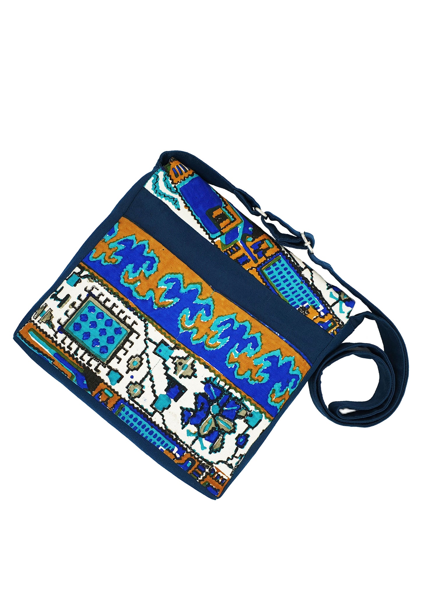 Crossbody Fabric Bag - Small in color Turquoise - AFROZAN FASHION HOUSE