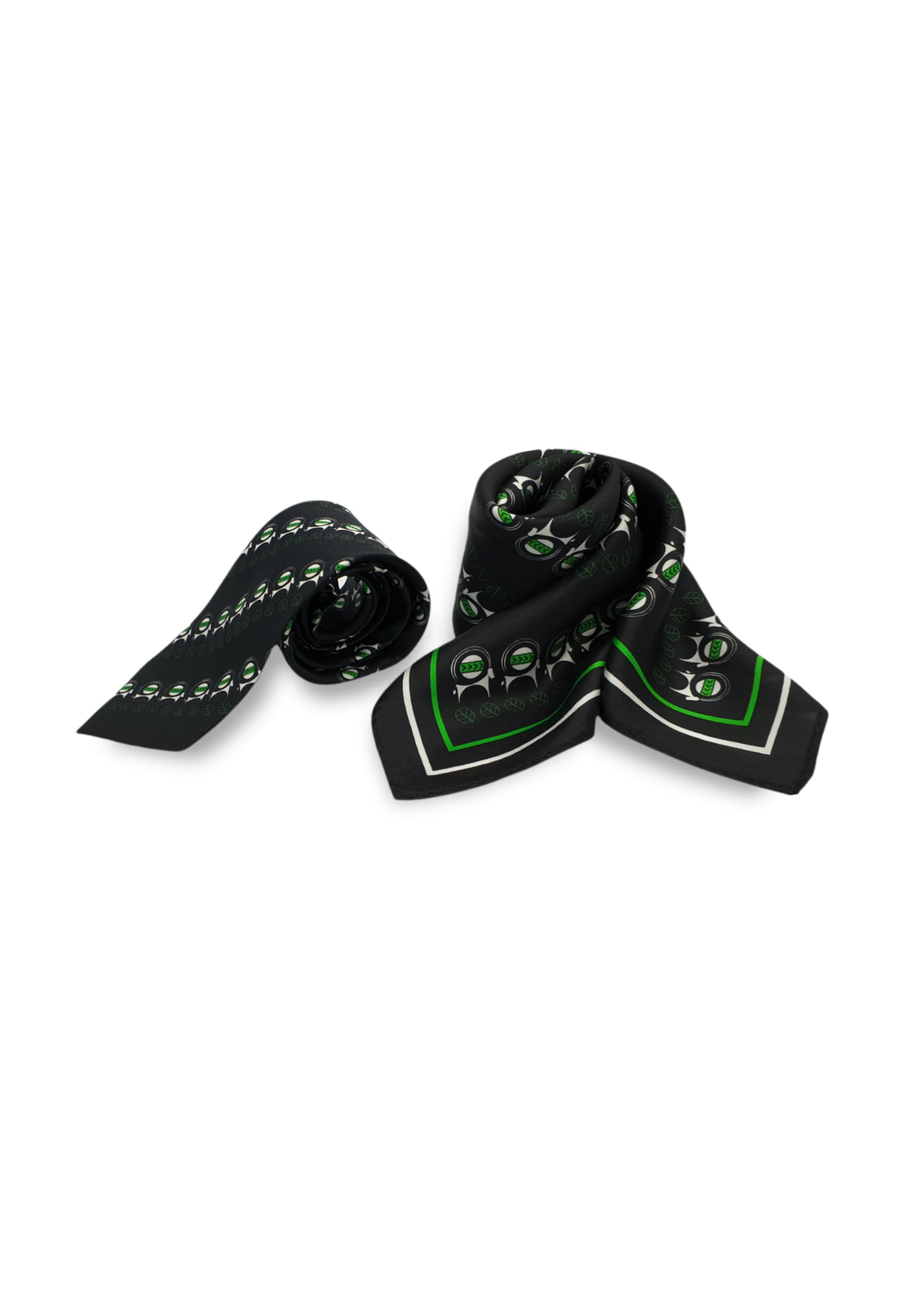 CAPRA Exclusive - Set of Silk Necktie & Handkerchief - AFROZAN FASHION HOUSE