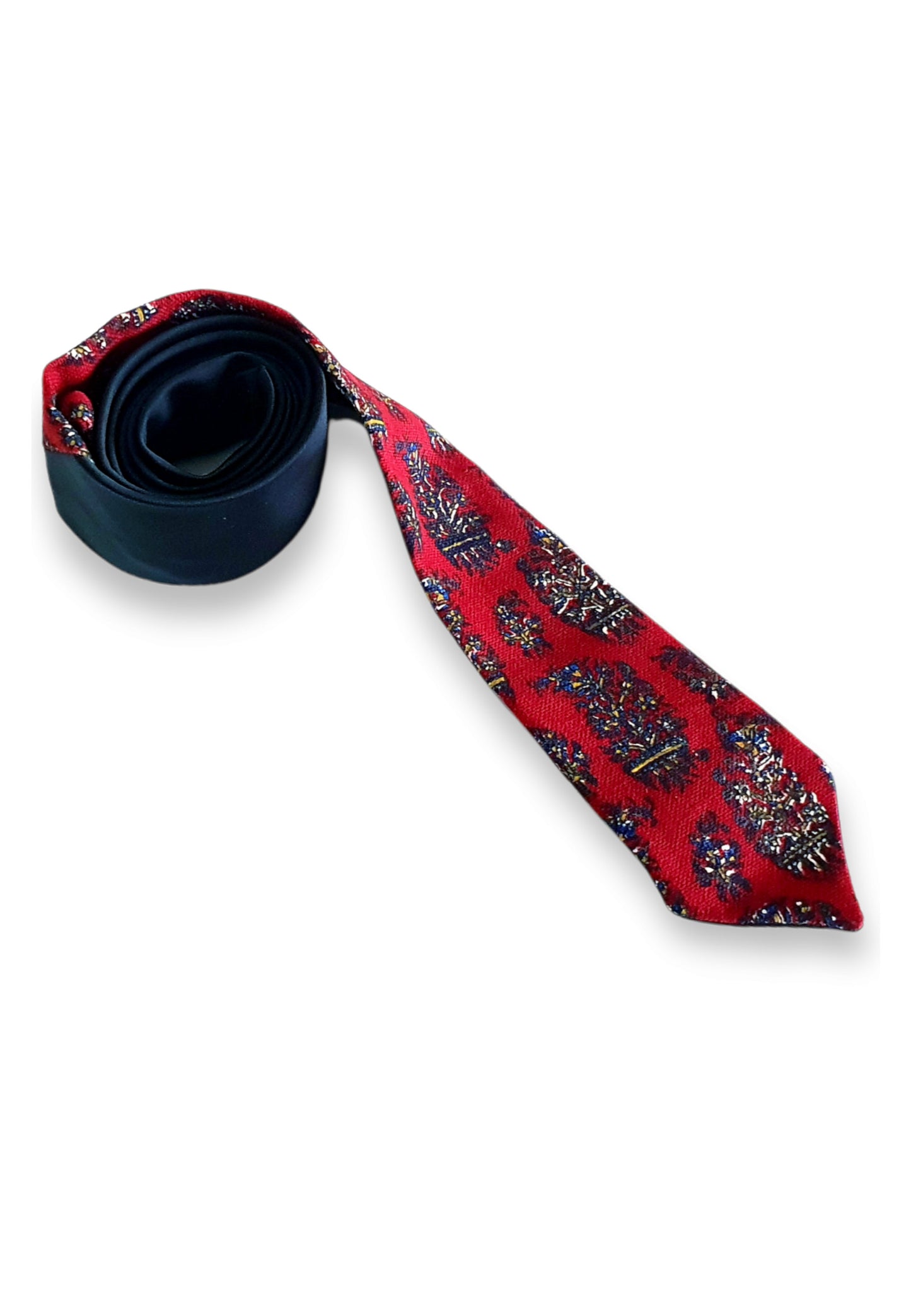 AFROZAN - Artisan Hand-printed Necktie -BR - AFROZAN FASHION HOUSE