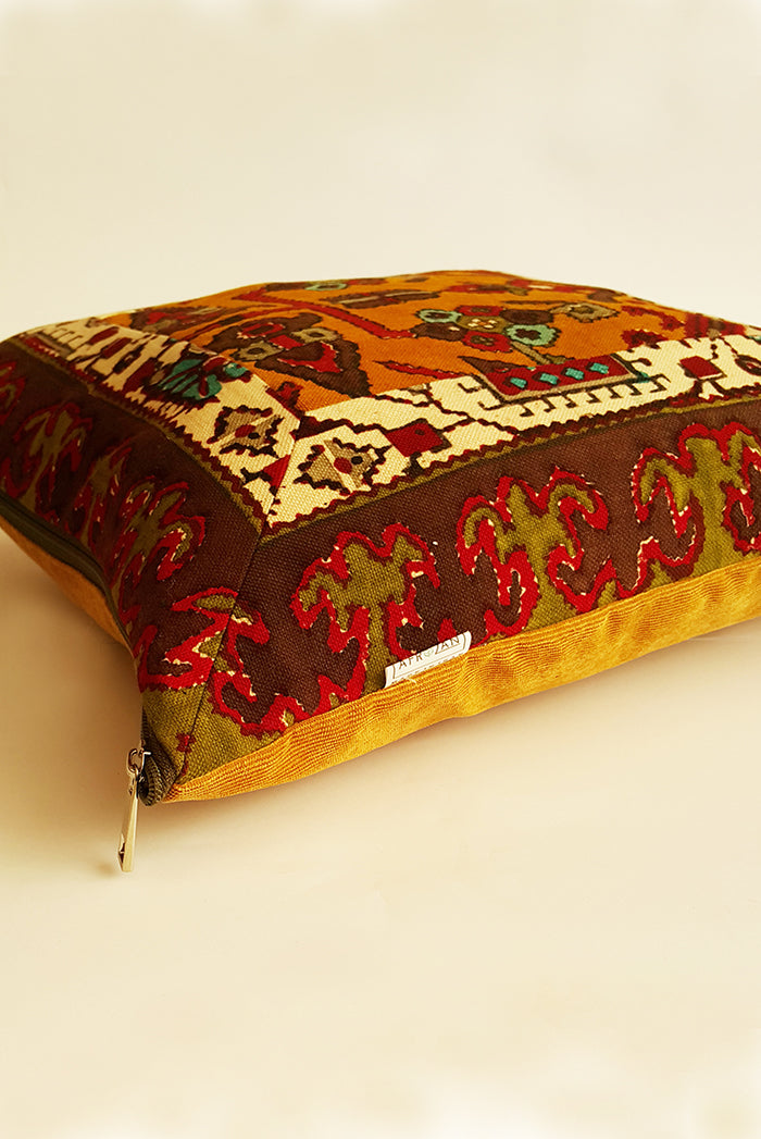 AFROZAN Hand-printed Cushion Cover - Multicolor-02 - AFROZAN FASHION HOUSE