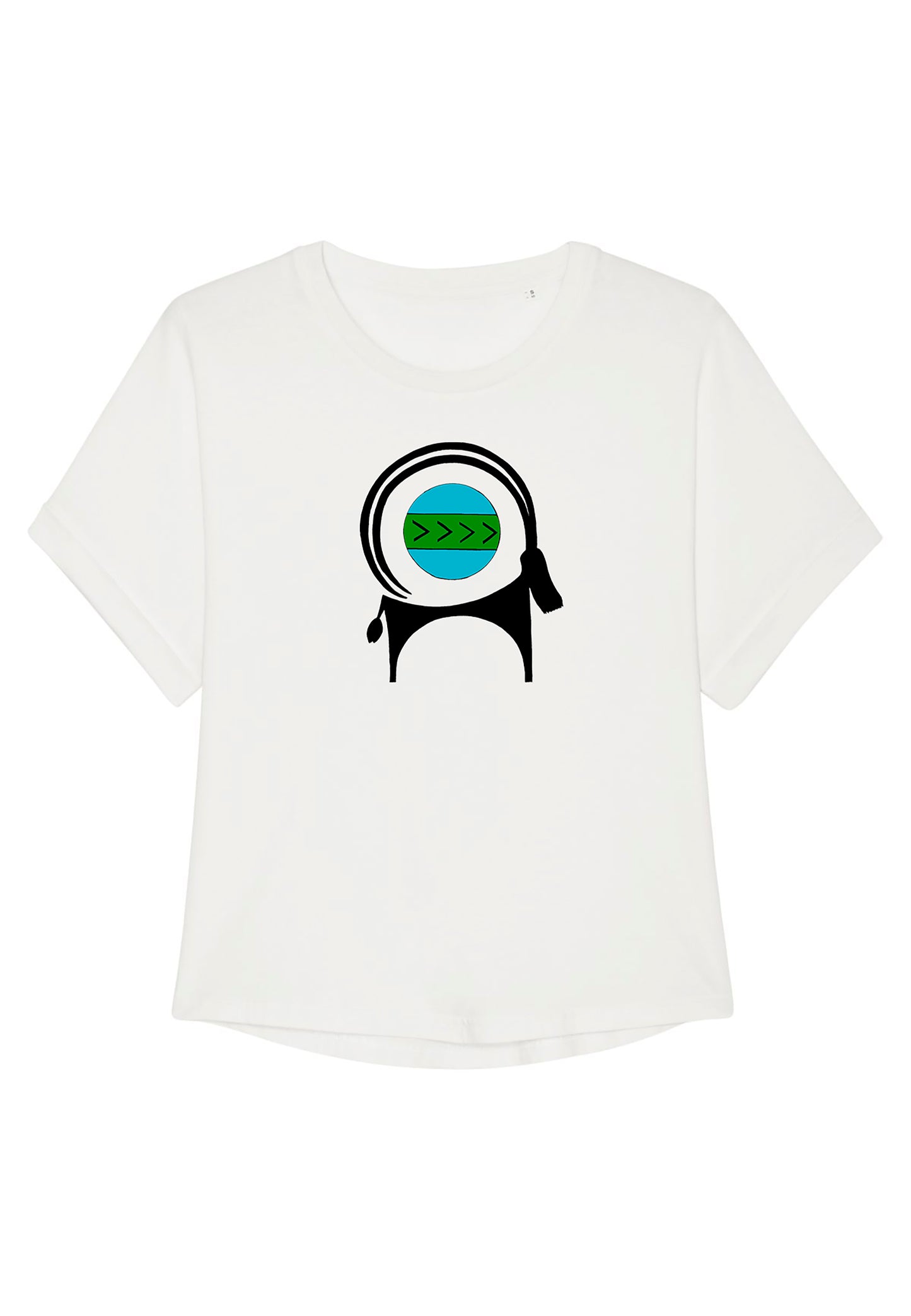 CAPRA-Vintage Over-sized T-shirt , Printed Jersey T-shirt in White Color - AFROZAN FASHION HOUSE