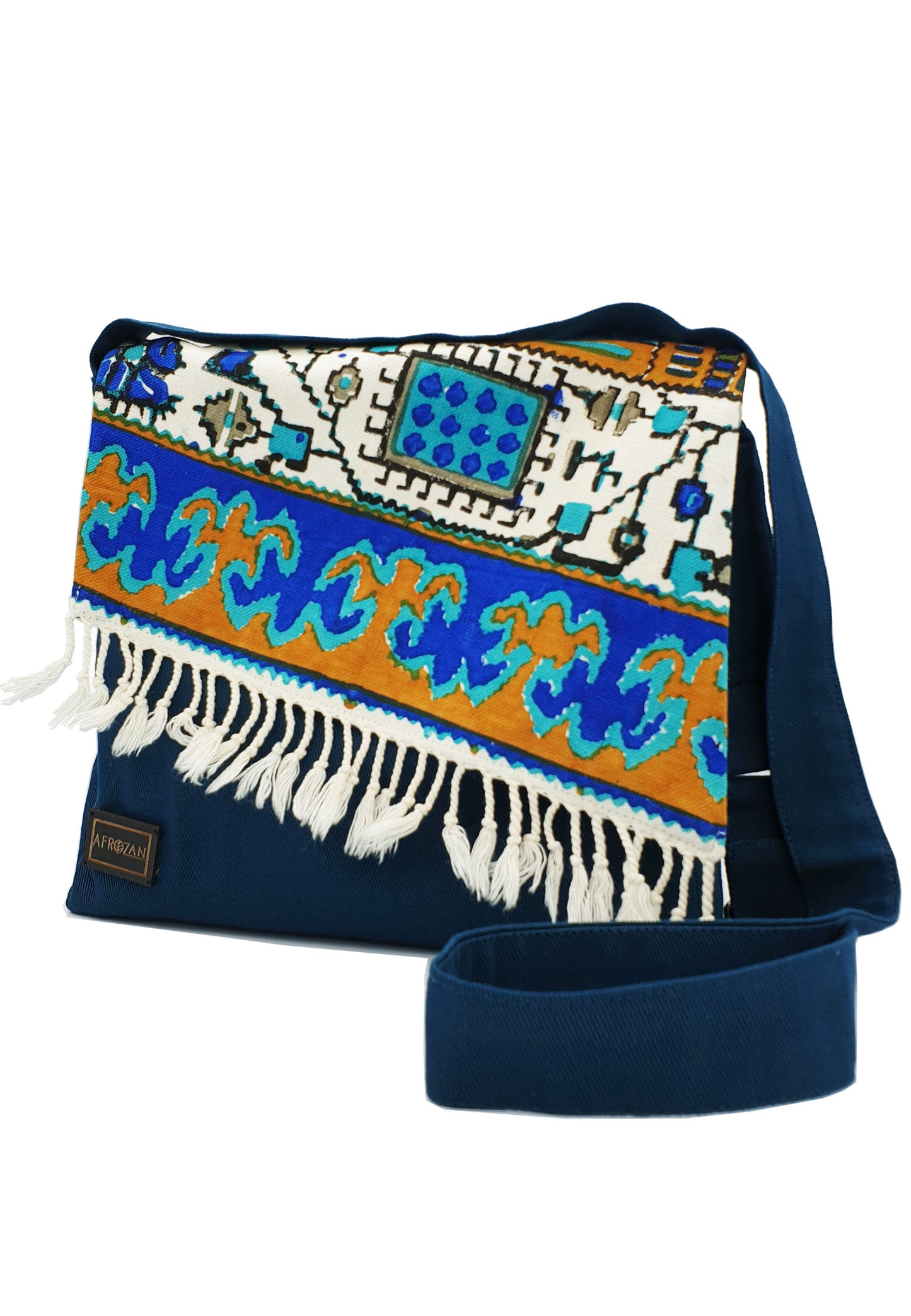 Crossbody Fabric Bag - Small in color Turquoise - AFROZAN FASHION HOUSE