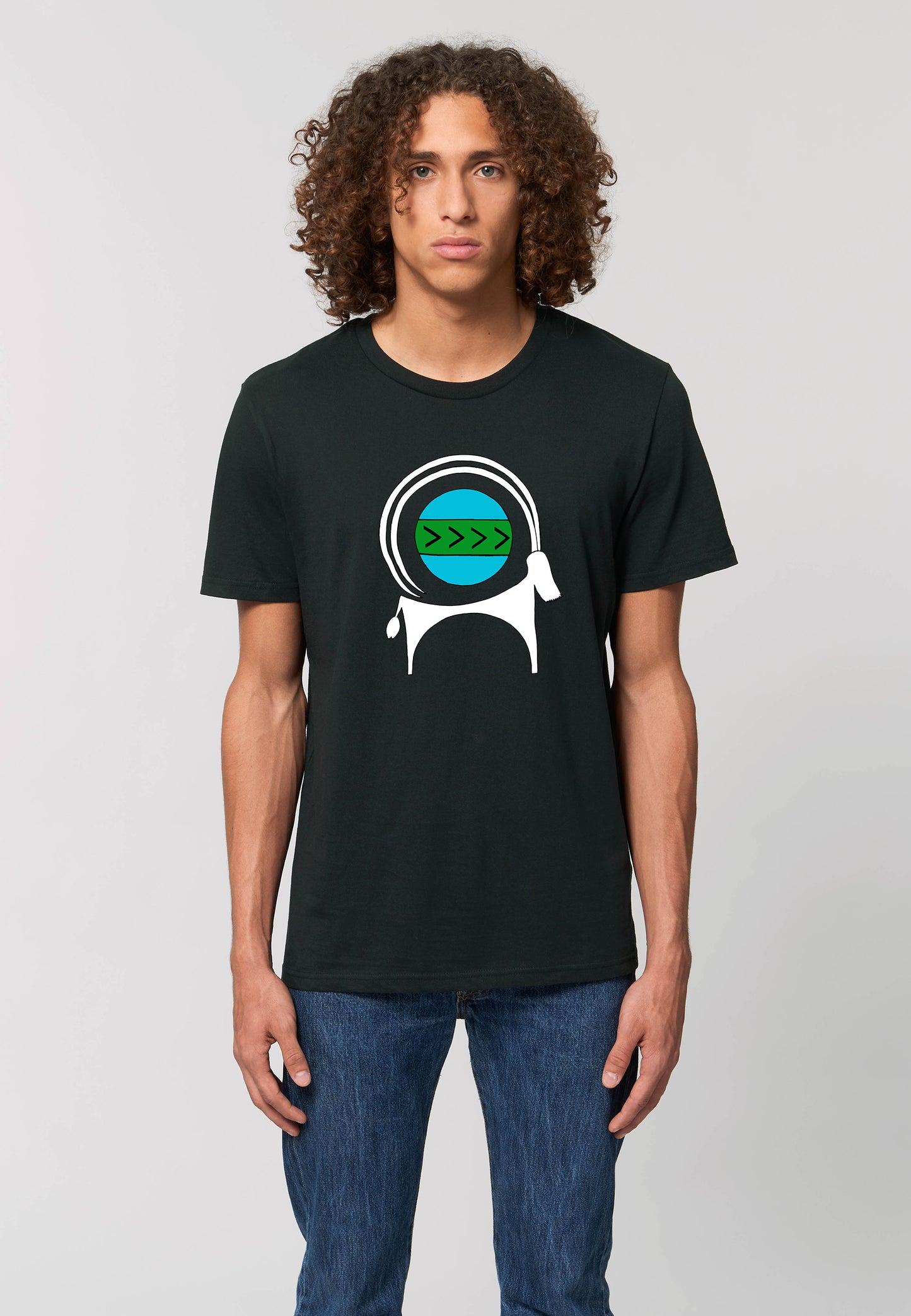 CAPRA-Tee Unisex T-shirt , Printed T-shirt in White Cotton Jersey - AFROZAN FASHION HOUSE