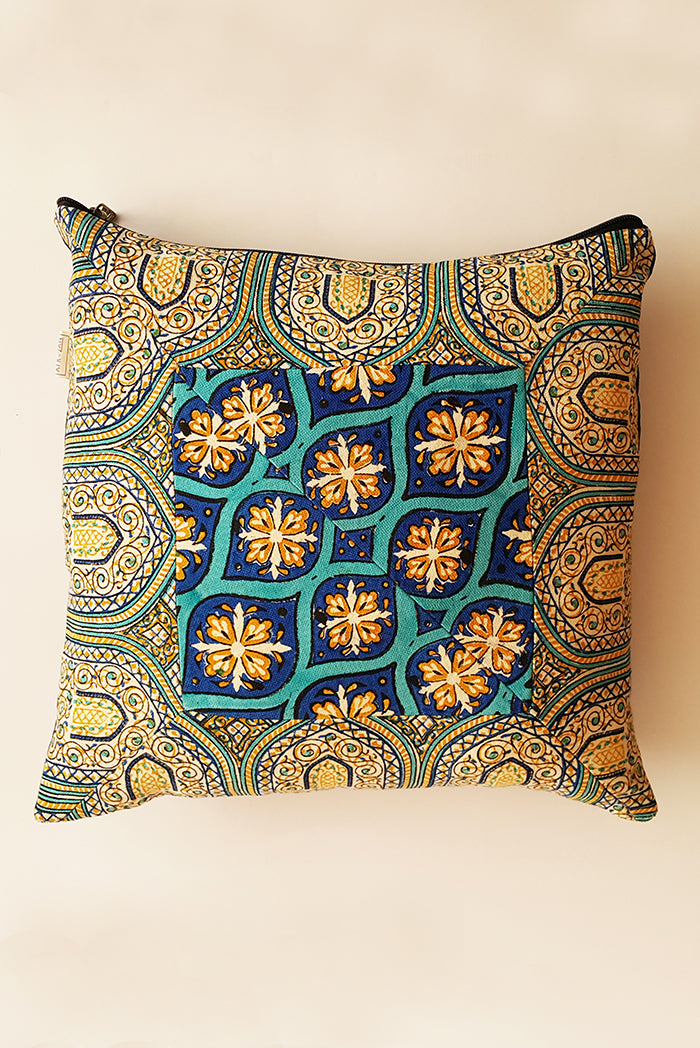 AFROZAN Hand-printed Cushion Cover - Multicolor-03 - AFROZAN FASHION HOUSE