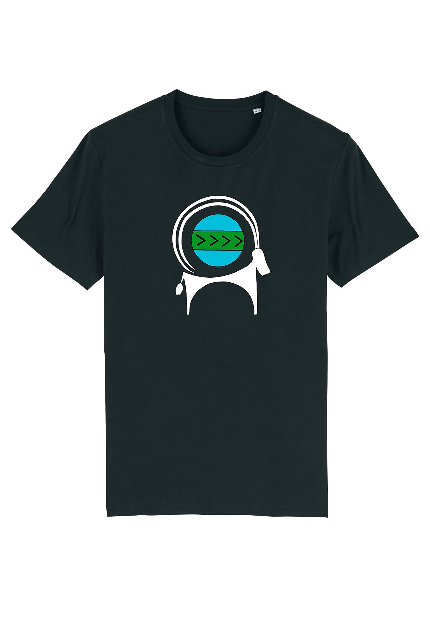 CAPRA-Tee Unisex T-shirt , Vegan T-shirt in Black Cotton Jersey - AFROZAN FASHION HOUSE