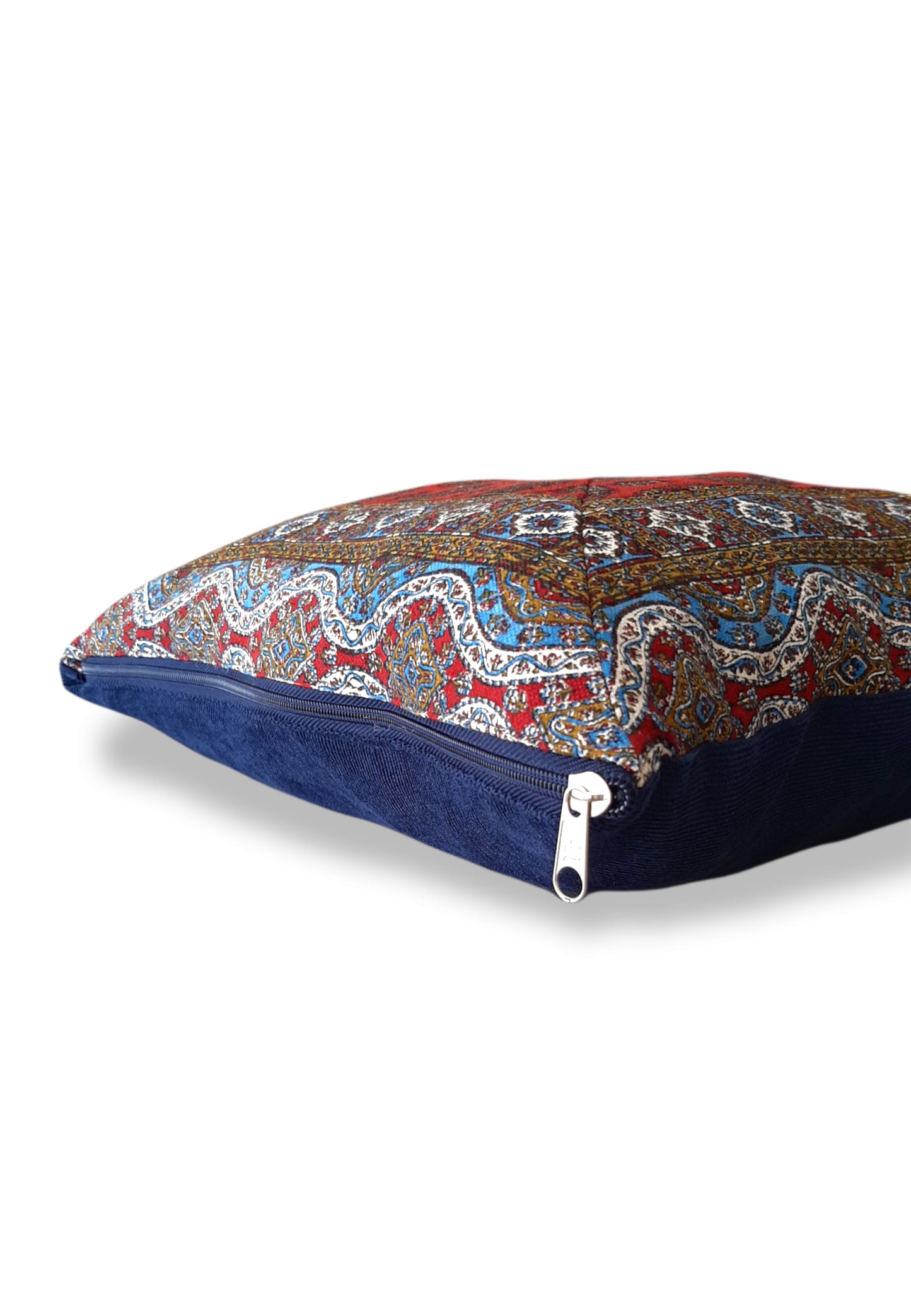 AFROZAN Hand-printed Cushion Cover - Multicolour-Red02 - AFROZAN FASHION HOUSE