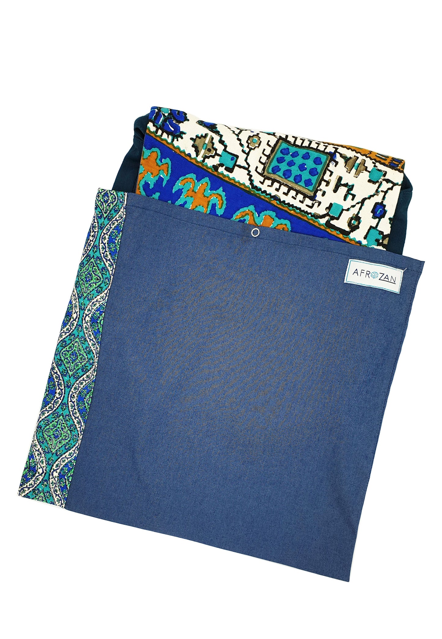 Crossbody Fabric Bag - Small in color Turquoise - AFROZAN FASHION HOUSE
