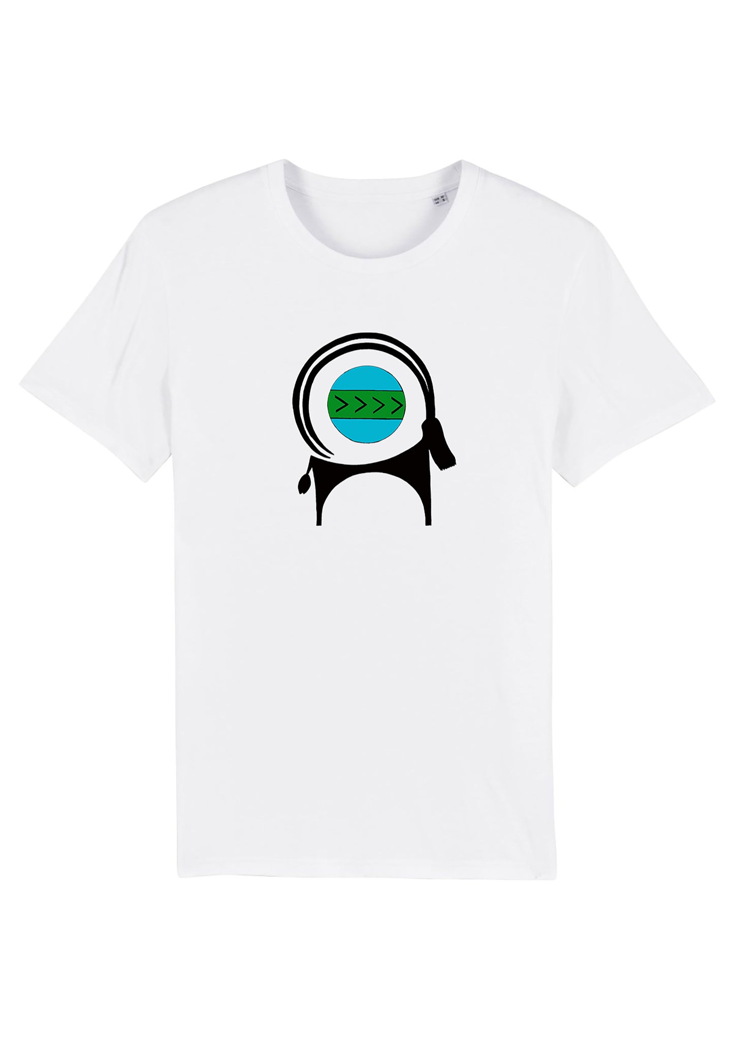 CAPRA-Tee Unisex T-shirt , Printed T-shirt in White Cotton Jersey - AFROZAN FASHION HOUSE