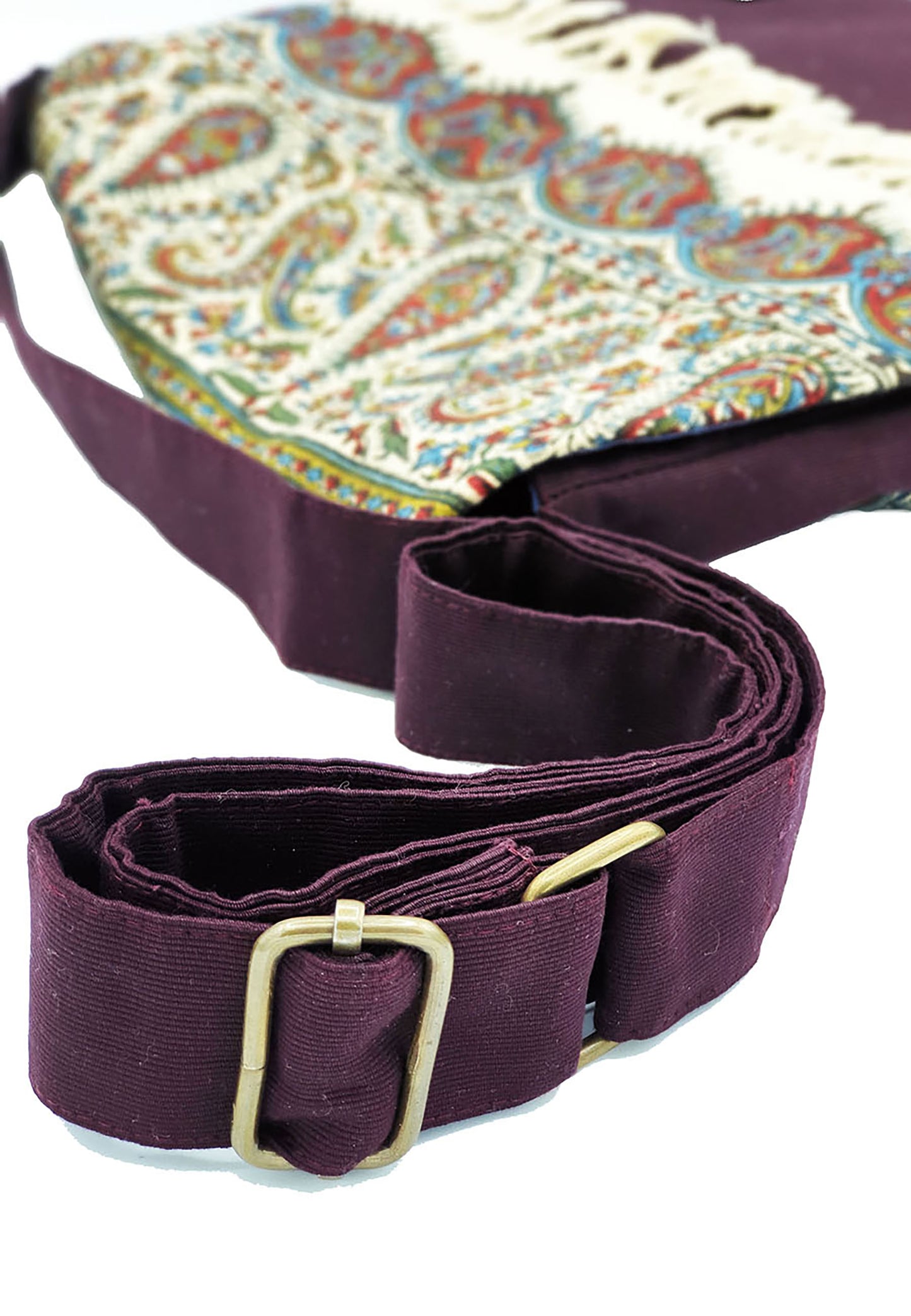 Crossbody Fabric Bag - Small in color Mahoguny-01 - AFROZAN FASHION HOUSE