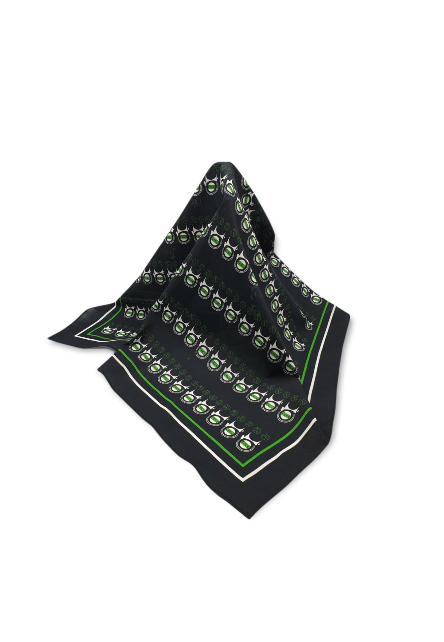 Silk Scarf Black - Capra collection - AFROZAN - Sustainable fashion