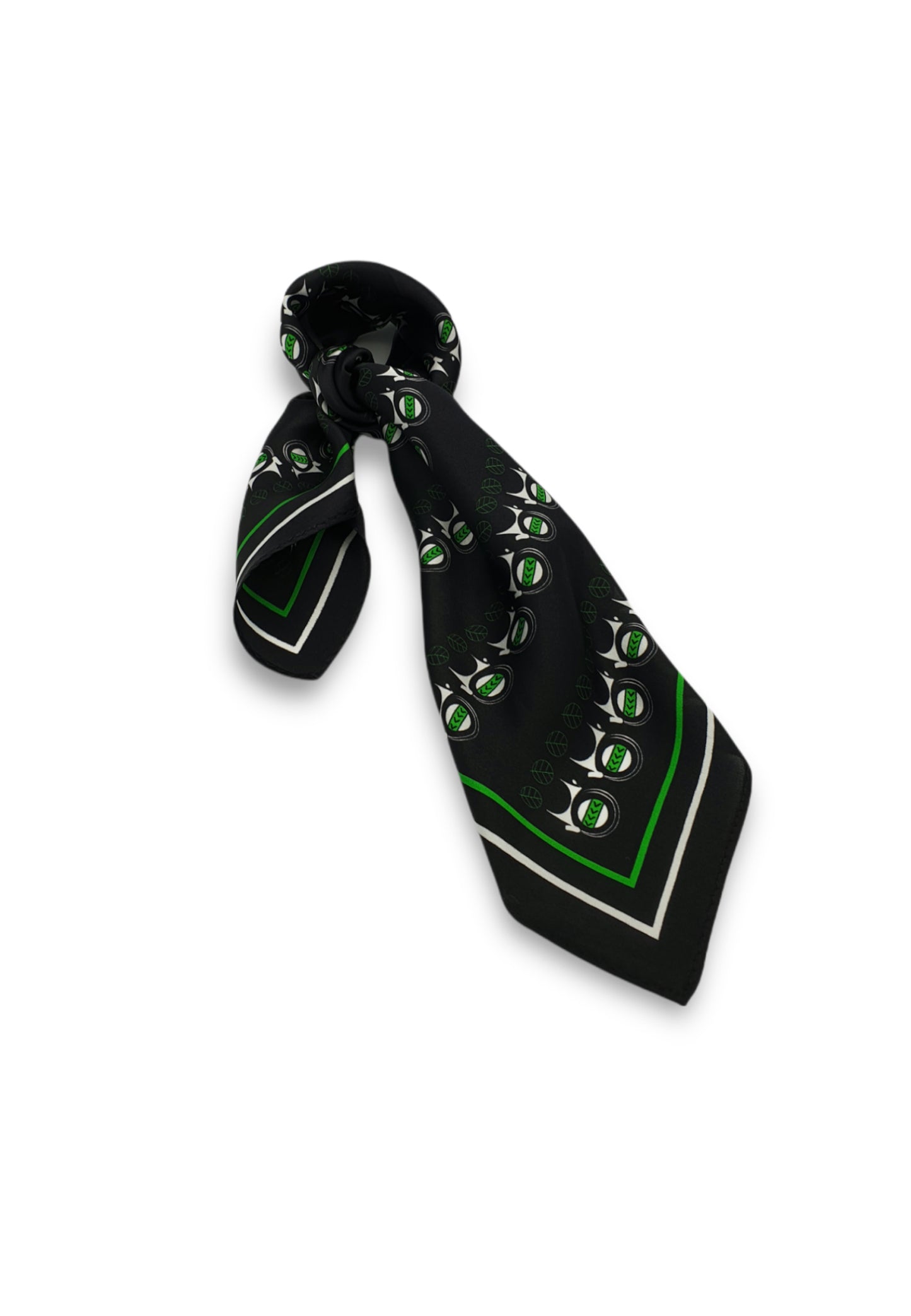 Silk Scarf Black - Capra collection - AFROZAN - Sustainable fashion