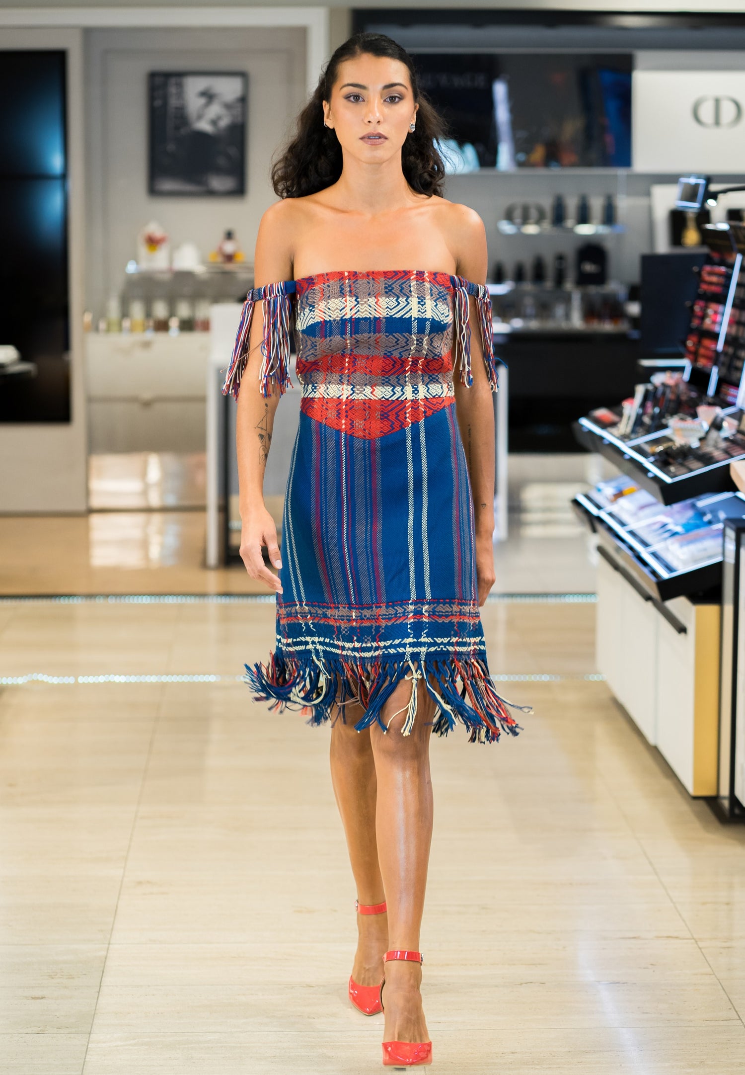 ARTISANAL COCKTAIL DRESS - KASHANè D01 - AFROZAN FASHION HOUSE