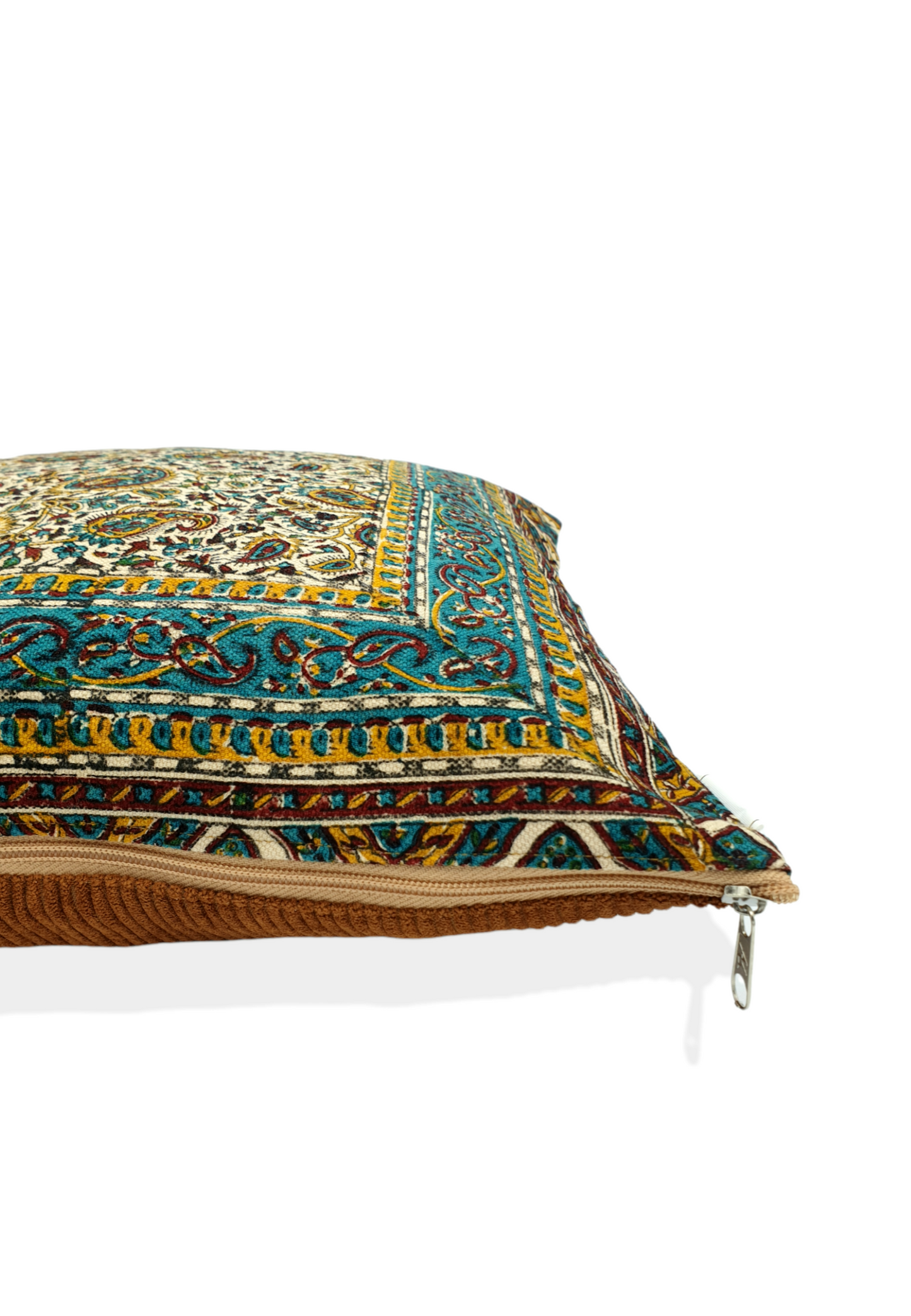 AFROZAN Hand-printed Cushion Cover - Peisly Beige - AFROZAN FASHION HOUSE