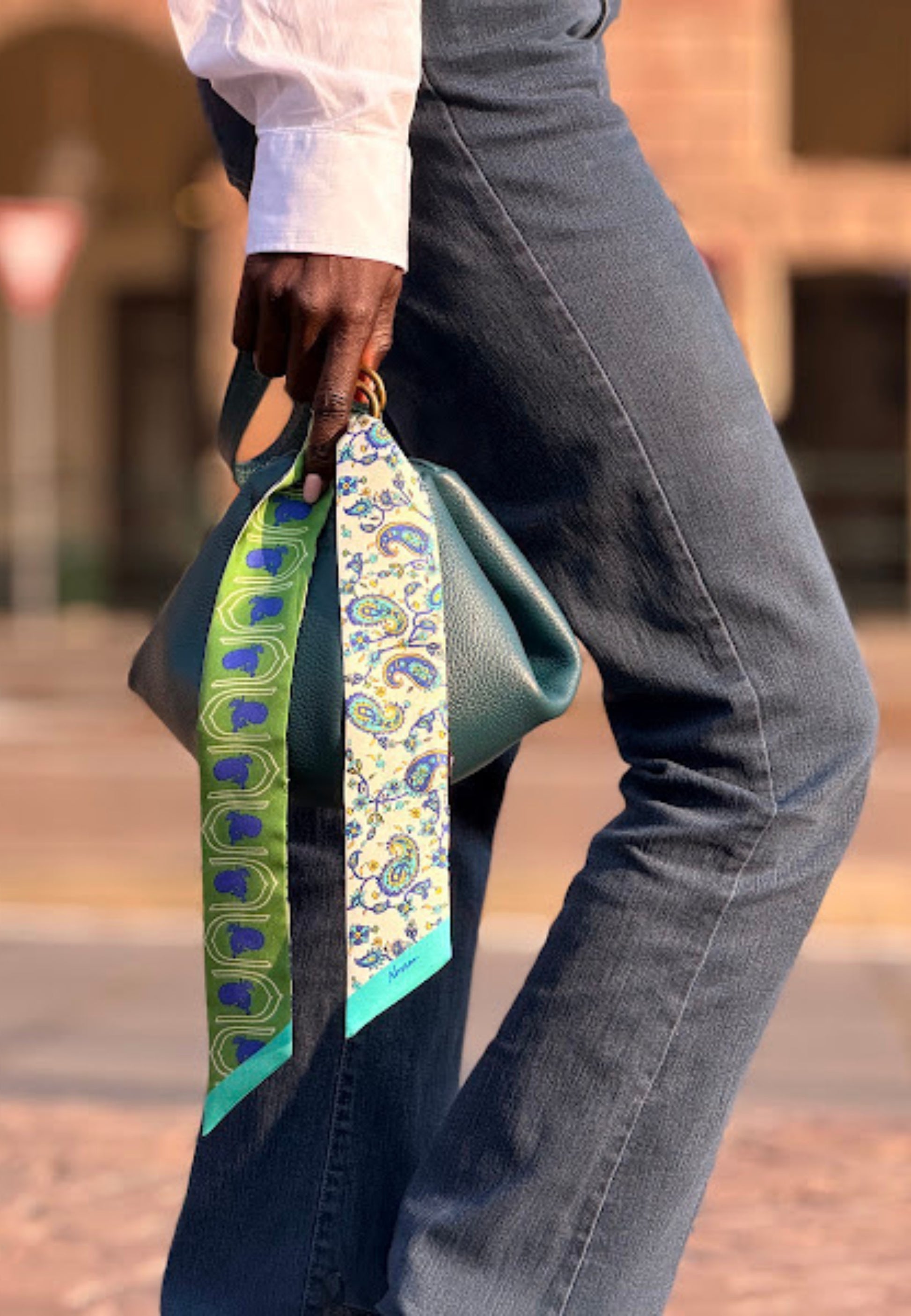 Afrozan_Boteh_Motif_Silk_Twilly_Blue_Green_Harmony_2