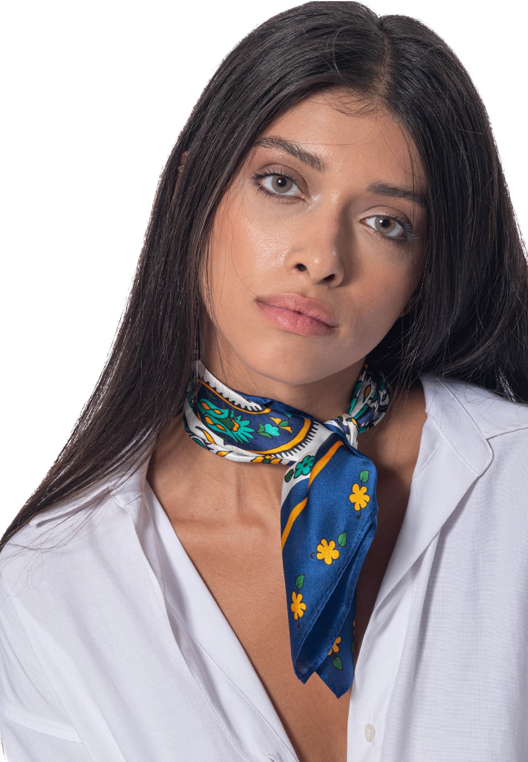silk scarf ghalamkar afrozan - Foulard di seta
