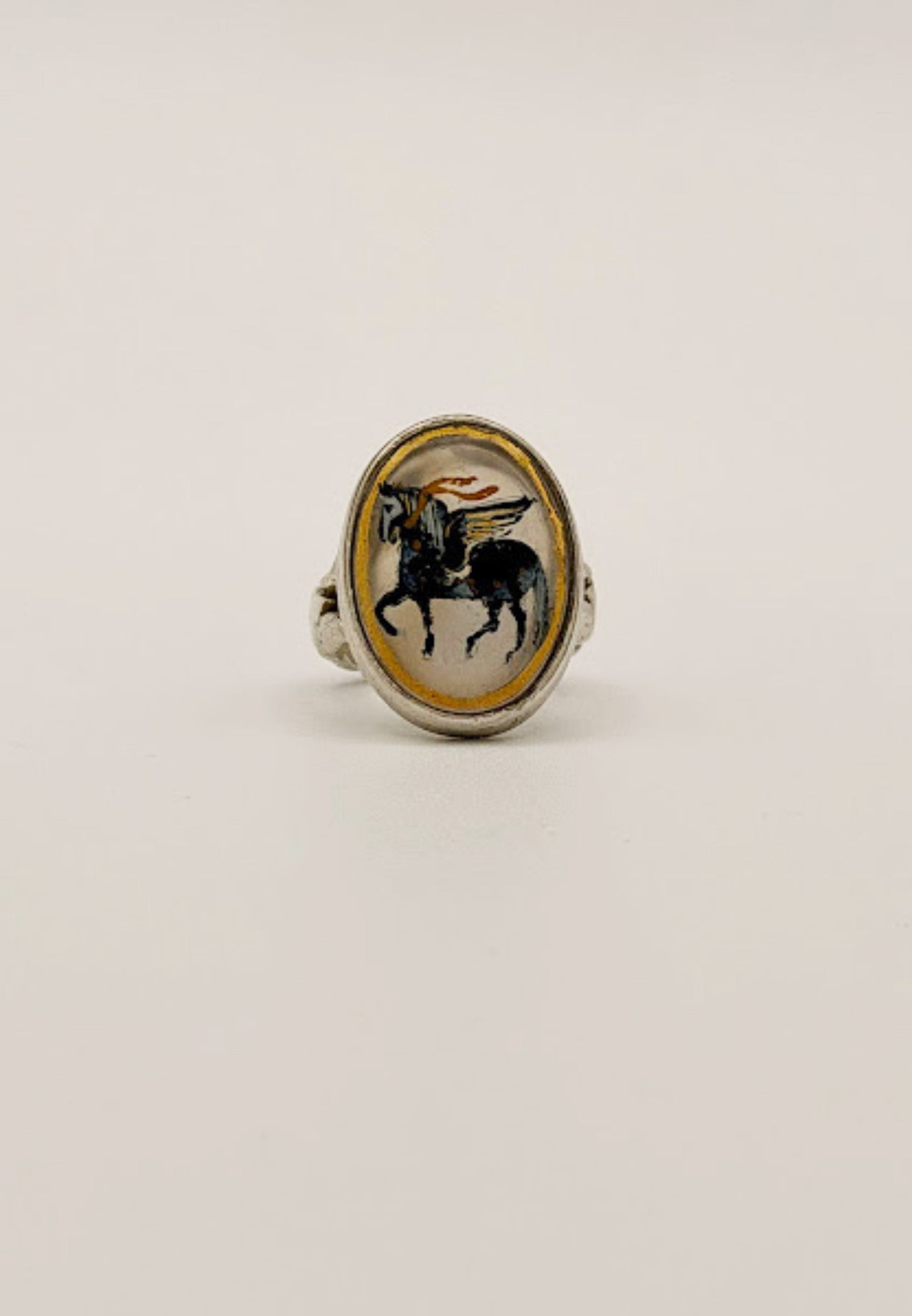 Pari-dar Hand-painted Marble Ring