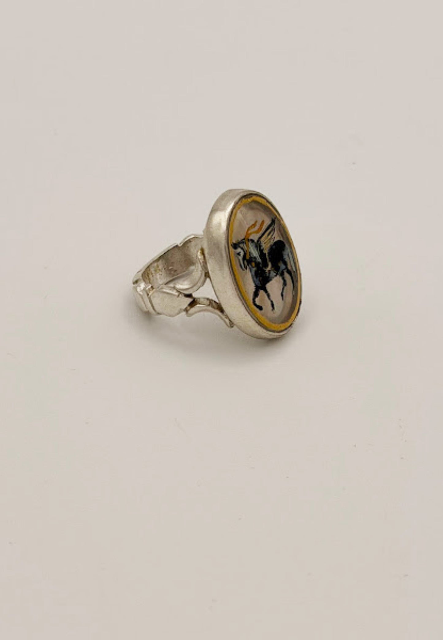 Pari-dar Hand-painted Marble Ring