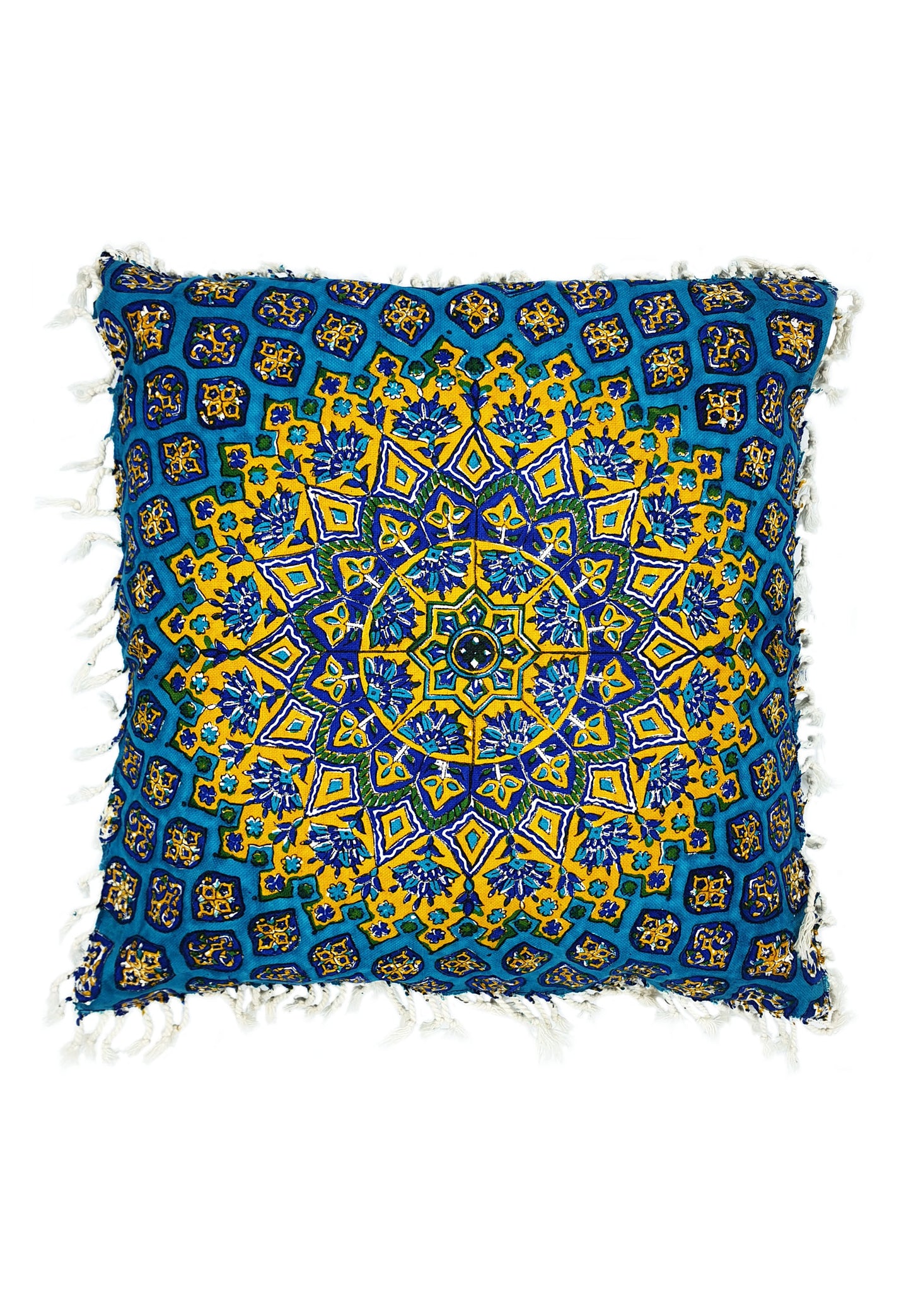 AFROZAN Hand-printed Cushion Cover - Peisly Isfahan