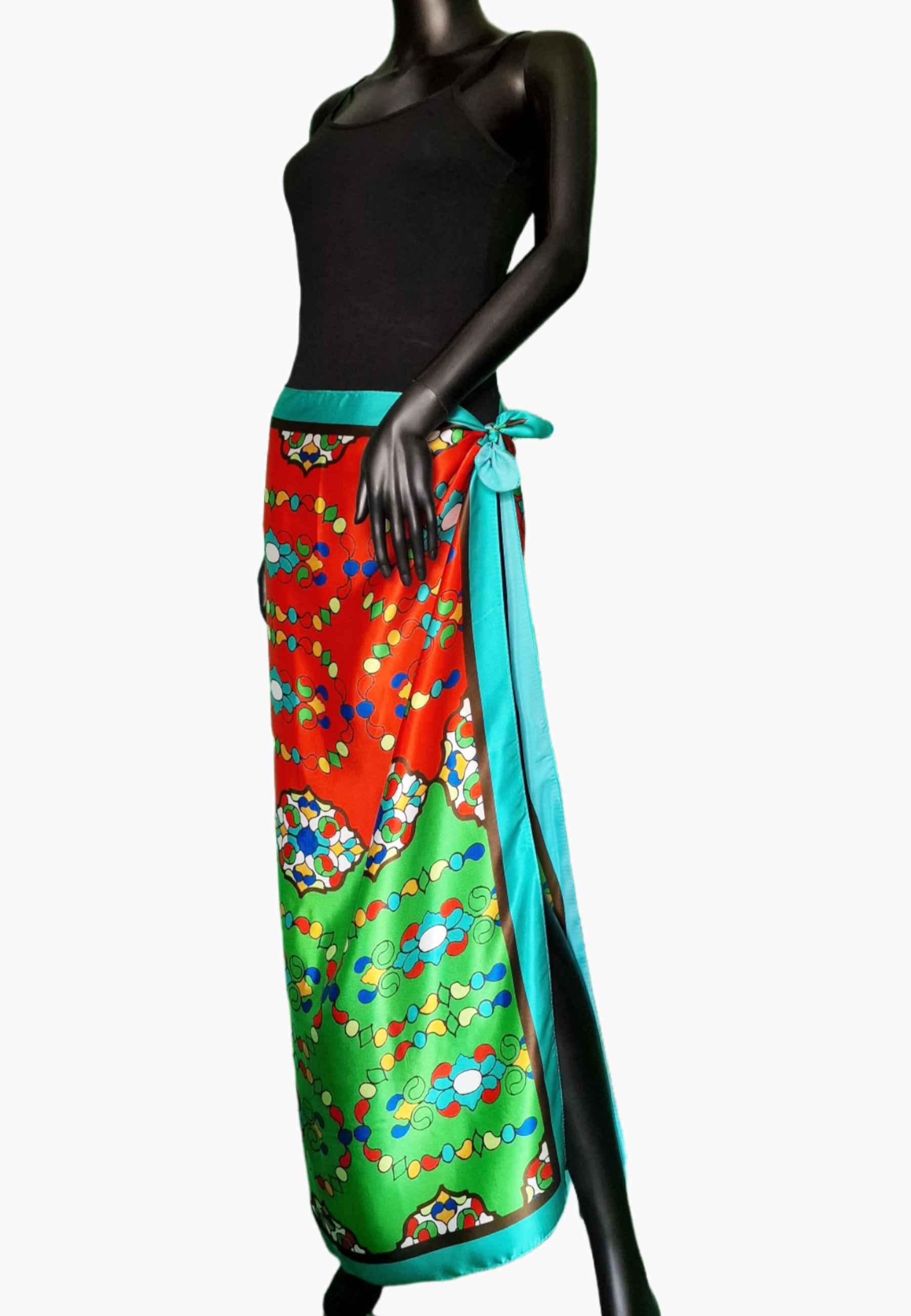 women silk scarf Afrozan multifunctional accessory