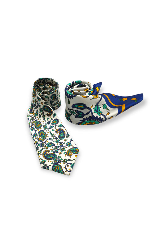 TORANJ - Set of Silk Necktie & Handkerchief