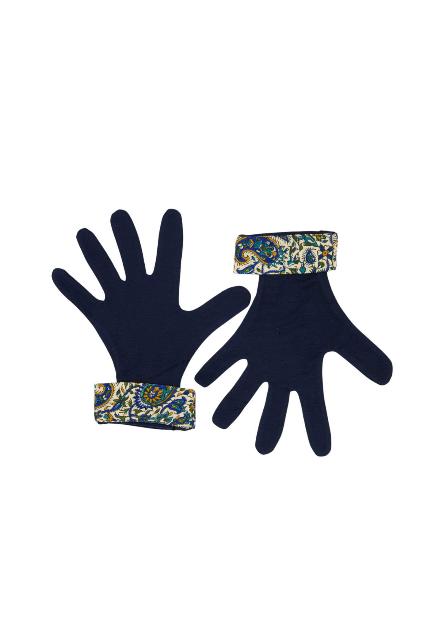 AFROZAN Handprinted gloves - IRITA G1-2, Navy