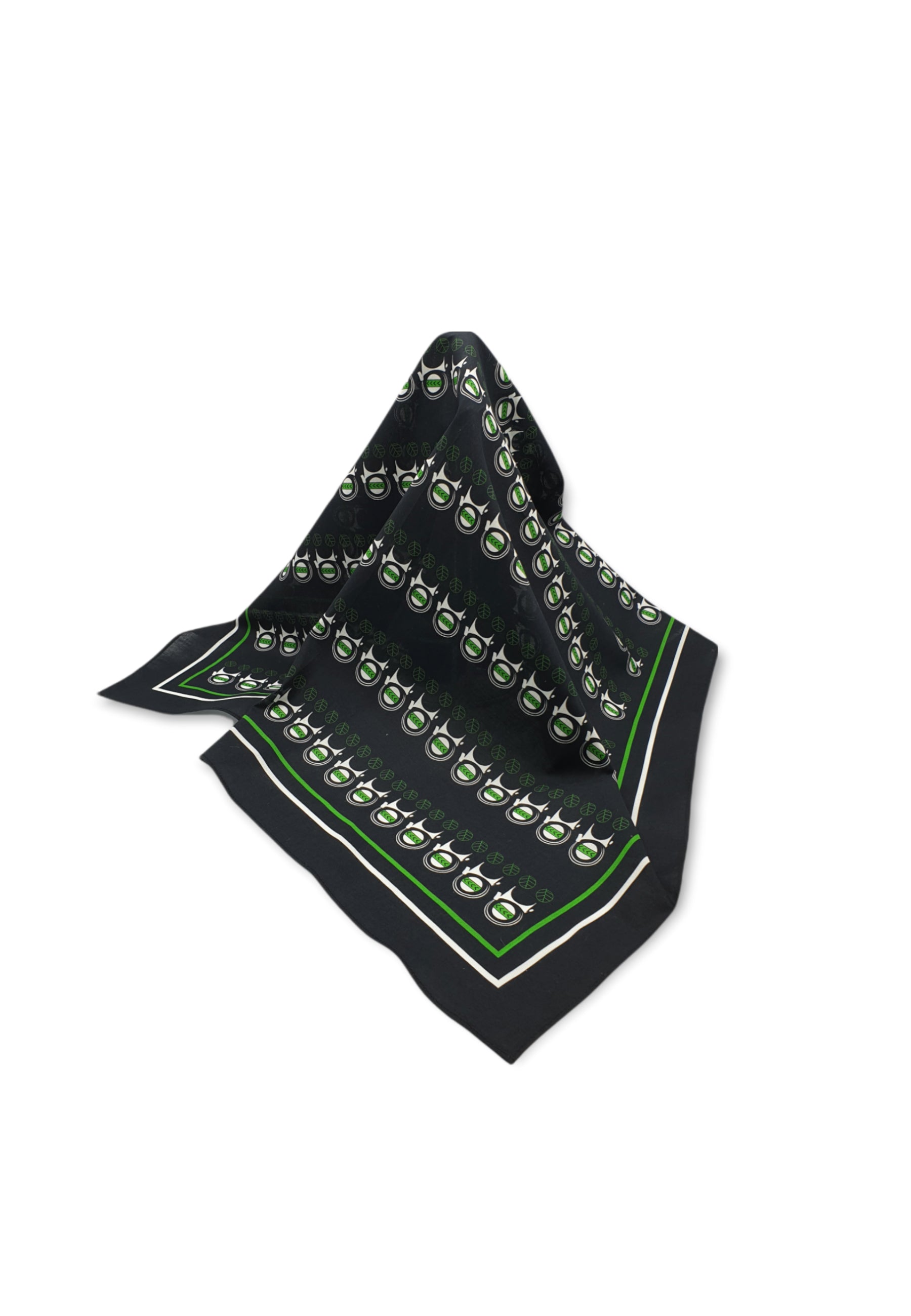 Silk Scarf Black - Capra collection - AFROZAN - Sustainable fashion 