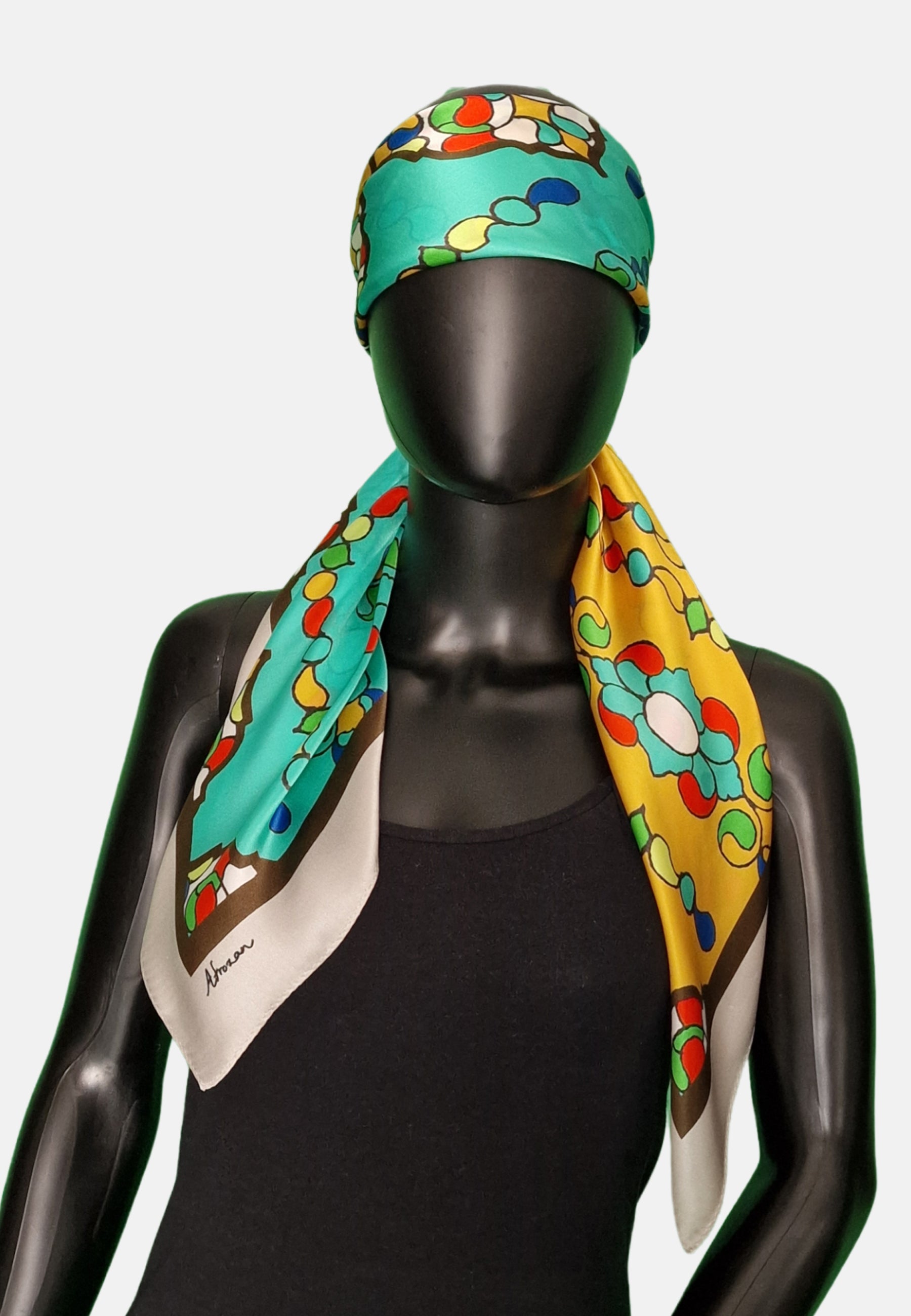 women silk scarf Afrozan multifunctional accessory