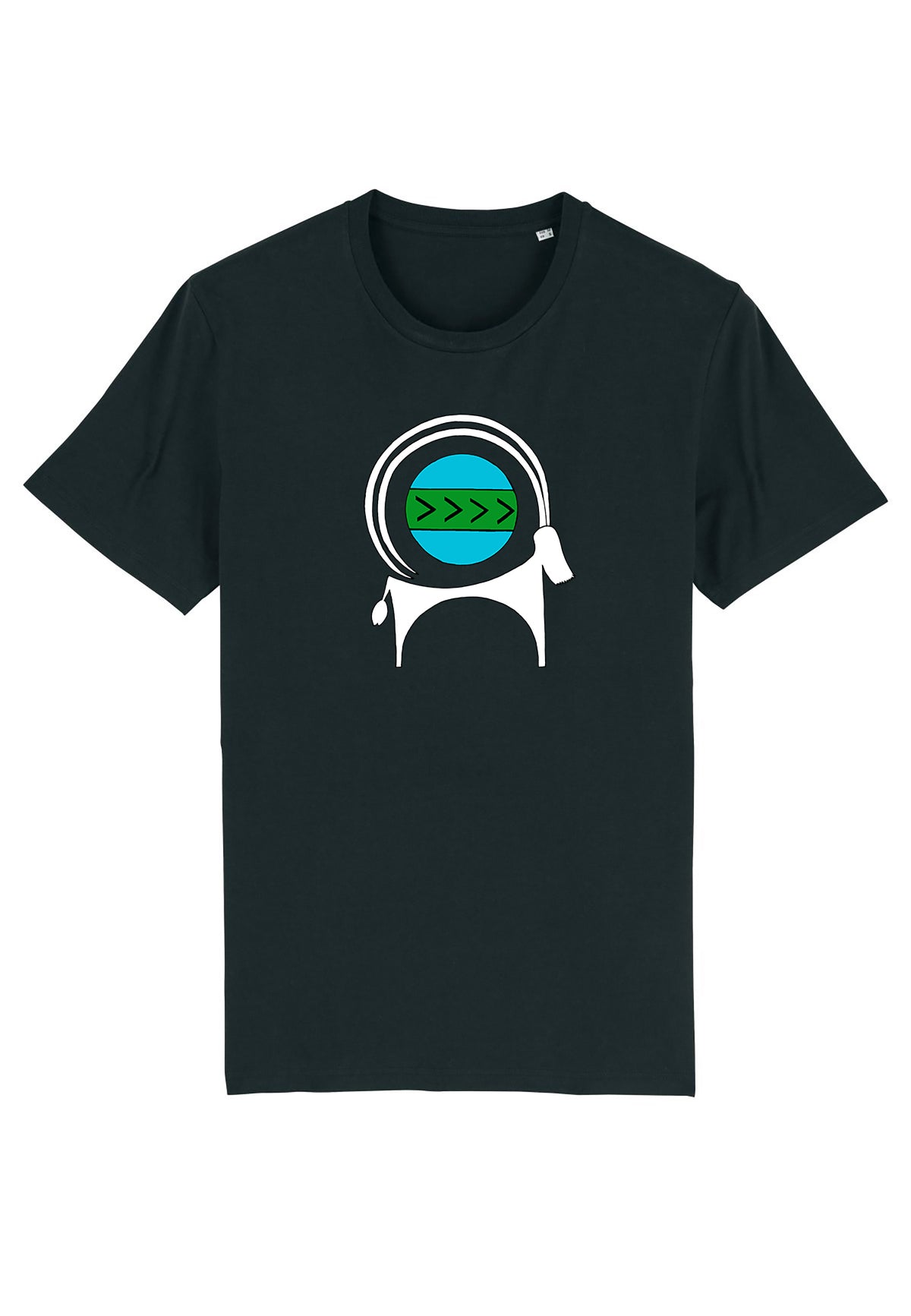 CAPRA-Tee Unisex T-shirt , Vegan T-shirt in Black  Cotton Jersey - AFROZAN FASHION HOUSE