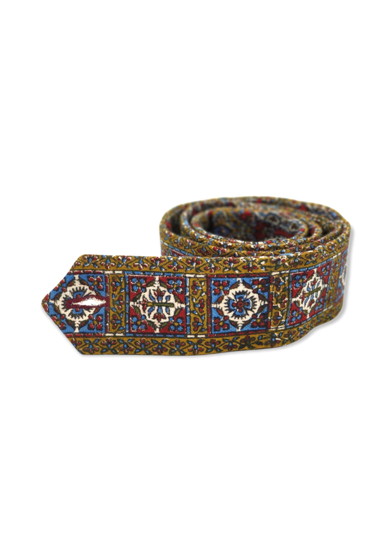 AFROZAN Handprinted Fabric Belt - Multicolor AC03