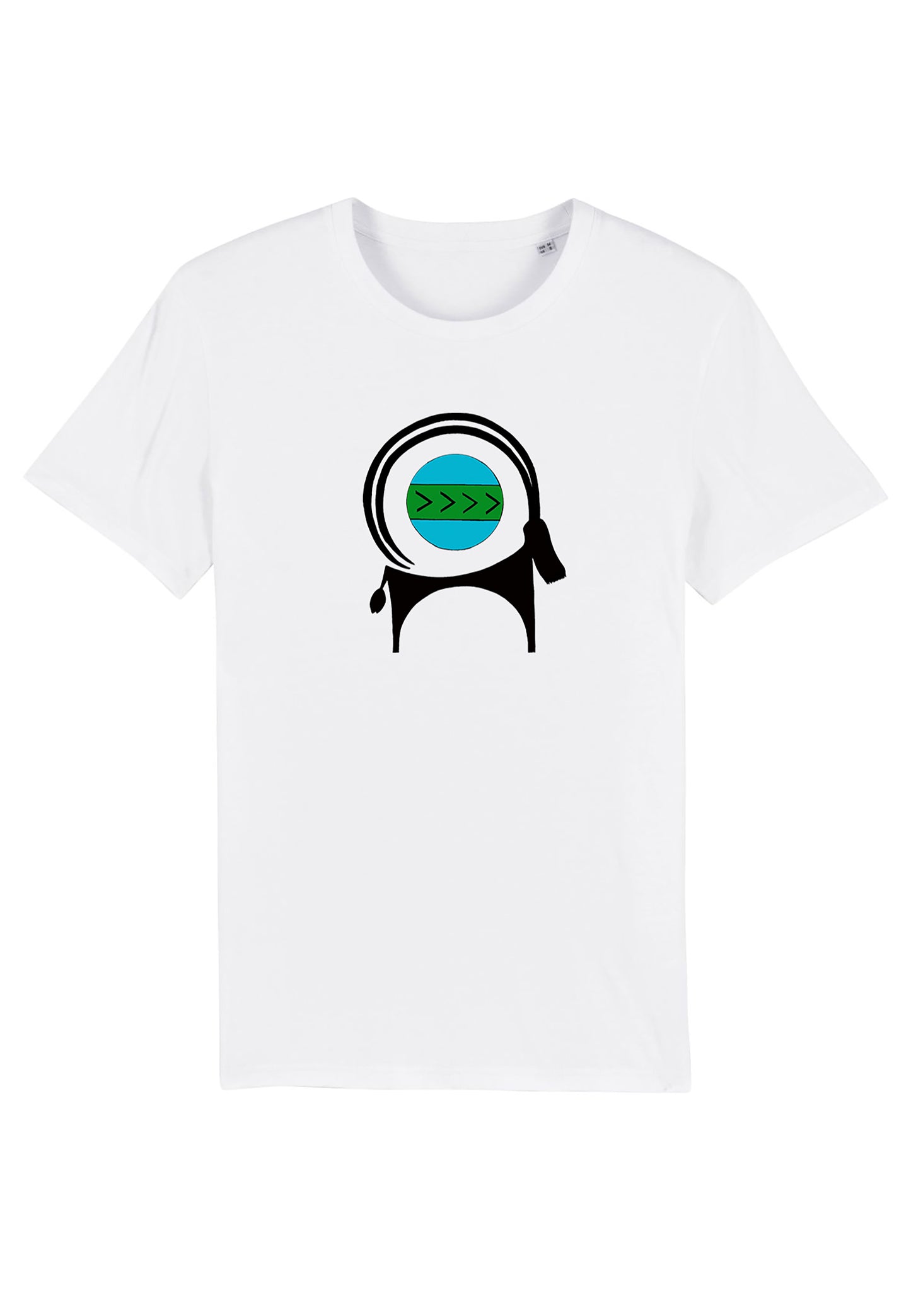 CAPRA-Tee Unisex T-shirt , Printed T-shirt in White  Cotton Jersey