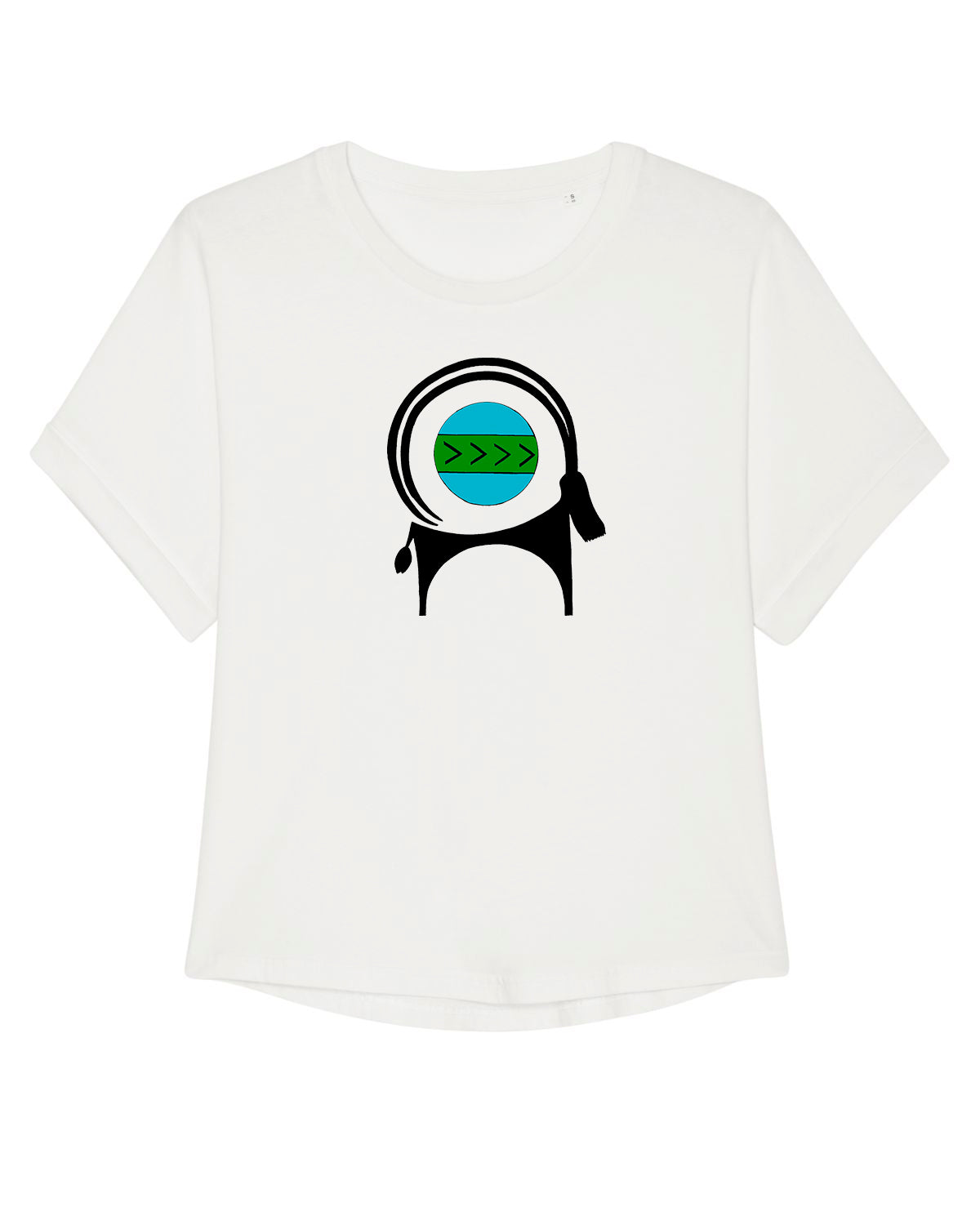CAPRA-Vintage Over-sized T-shirt , Vegan T-shirt in Cotton - AFROZAN FASHION HOUSE
