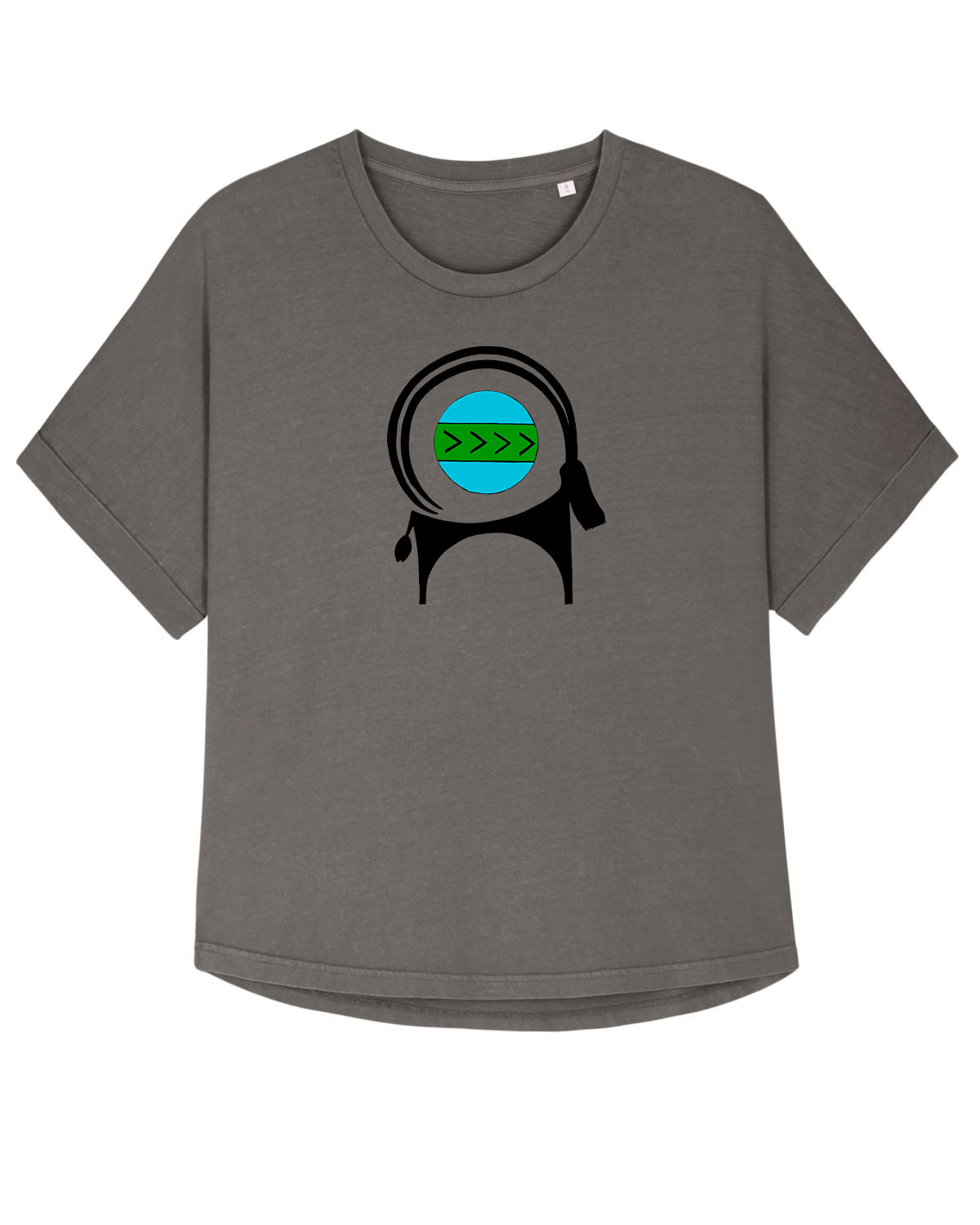 CAPRA-Vintage Over-sized T-shirt , Vegan T-shirt in Cotton - AFROZAN FASHION HOUSE