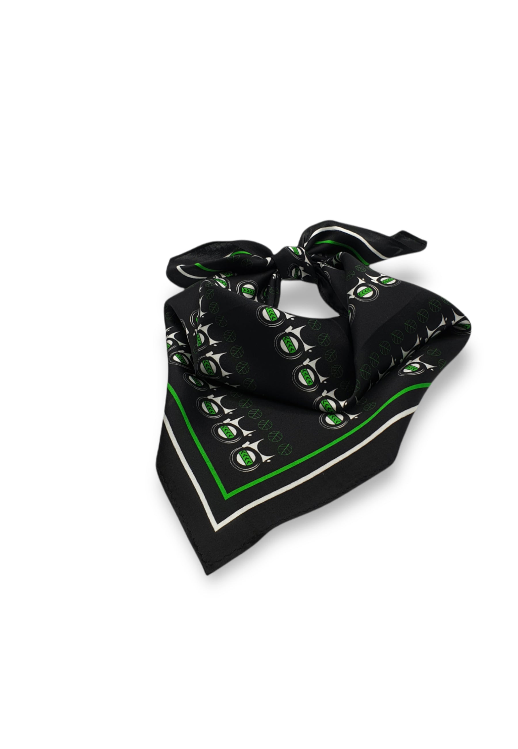 Silk Scarf Black - Capra collection - AFROZAN - Sustainable fashion 