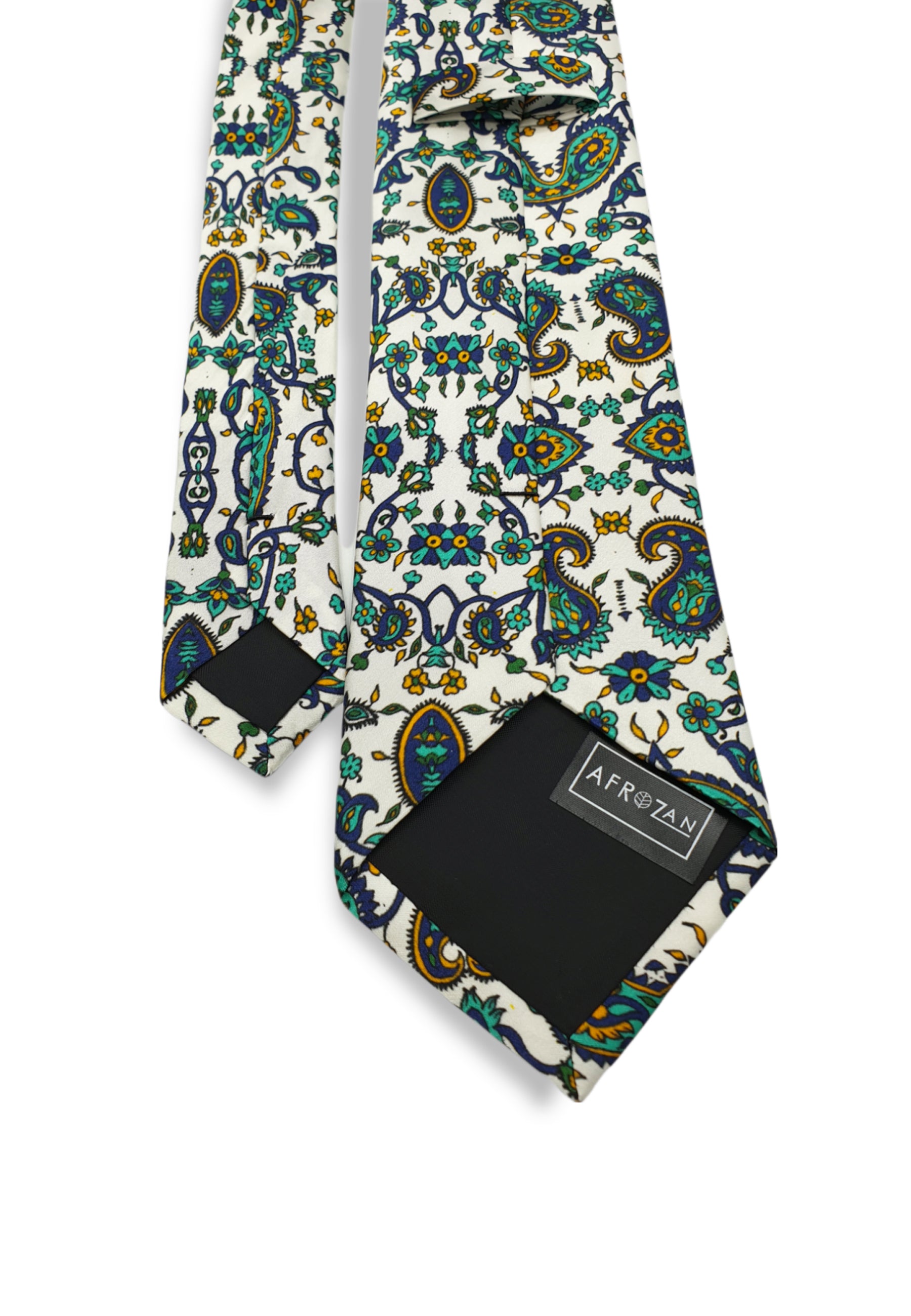 TORANJ- Silk Necktie - PAISLEY TIE - AFROZAN FASHION HOUSE