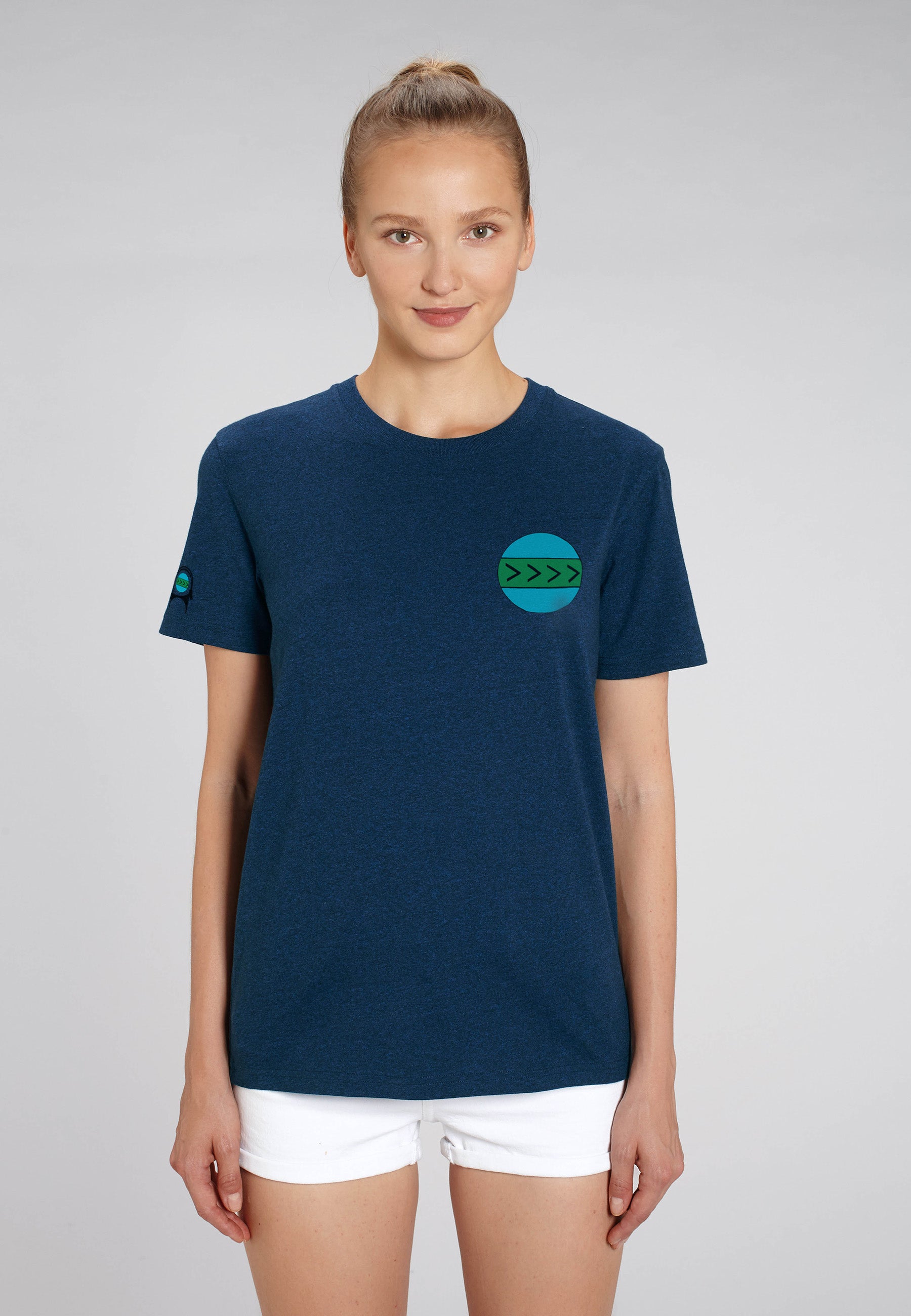 Unisex printed design tshirt Earth Afrozan - organic cotton