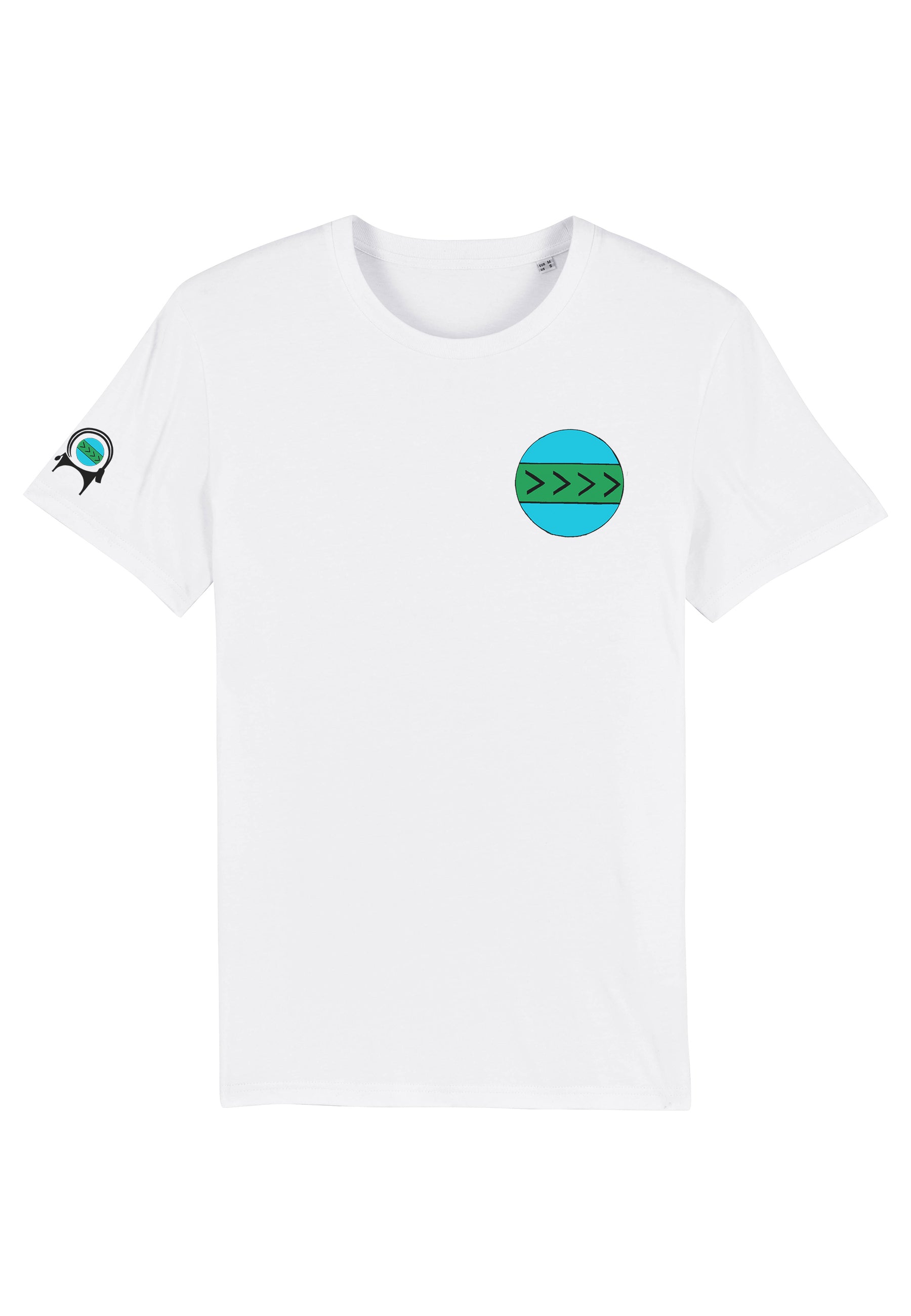 Unisex printed design tshirt Earth Afrozan - organic cotton